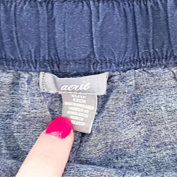 Aerie floral pajama pants joggers blue purple size XS - Picture 5 of 12